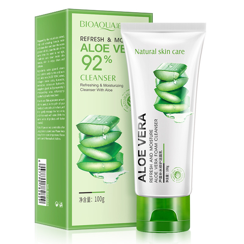Пенка для умывания с экстрактом алоэ вера Bioaqua Aloe Vera Foam ...