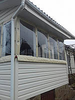 Вікна з гнучкого скла для літніх, садових, дачних веранд, терас, альтанок