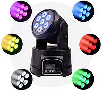 Дискотечный диско лазер LM70S RGB 7 цветов + стробоскоп шоу для вечеринок