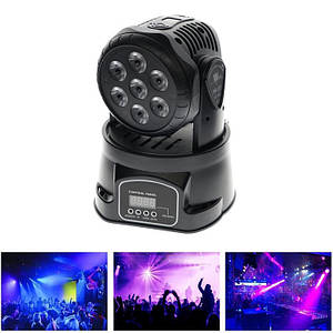 Дискотечний диско лазер LM70S RGB 7 кольорів + стробоскоп шоу для вечірок