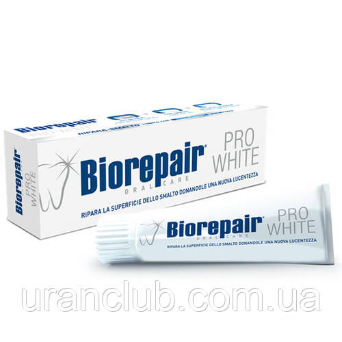 Biorepair PLUS Профессиональная зубная паста "PRO White" 75 мл - фото 1 - id-p1075821055