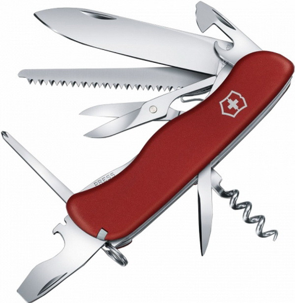 Ніж складаний, мультитул Victorinox Outrider (111 мм, 14 функцій), червоний 0.8513