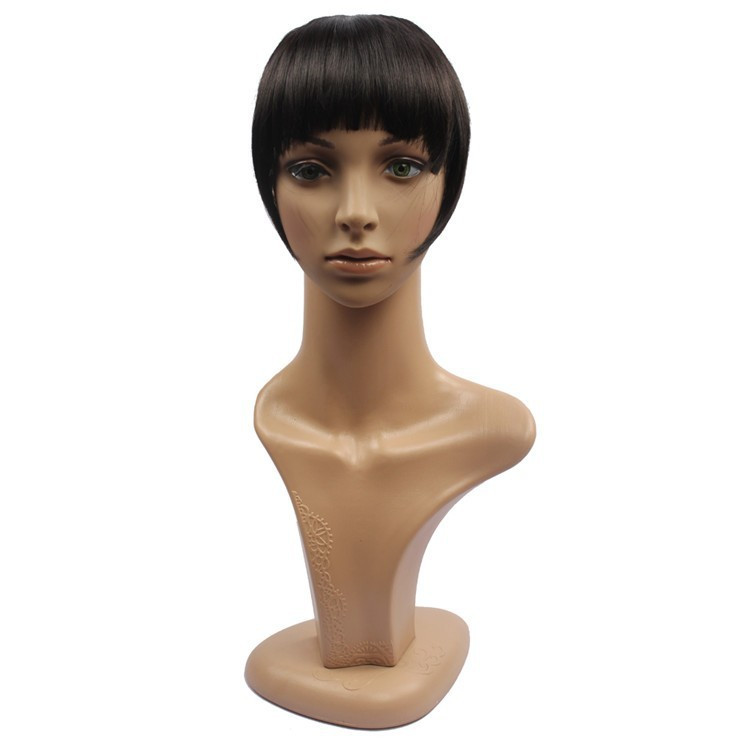 Накладна челка з натурального волосся. Колір #02 Коричневий, фото 1