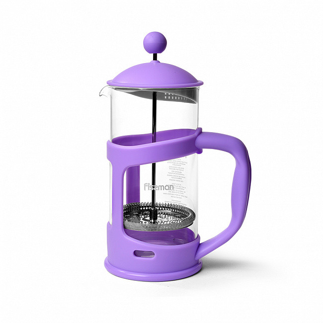 Френч-прес "Gamma" 15.5х10х23см/1л з поршнем і колбою з боросилікатного скла Fissman, фото 1