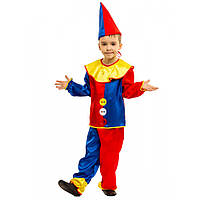 Дитячий новорічний костюм Петрушка для хлопчиків 4,5,6,7,8 років