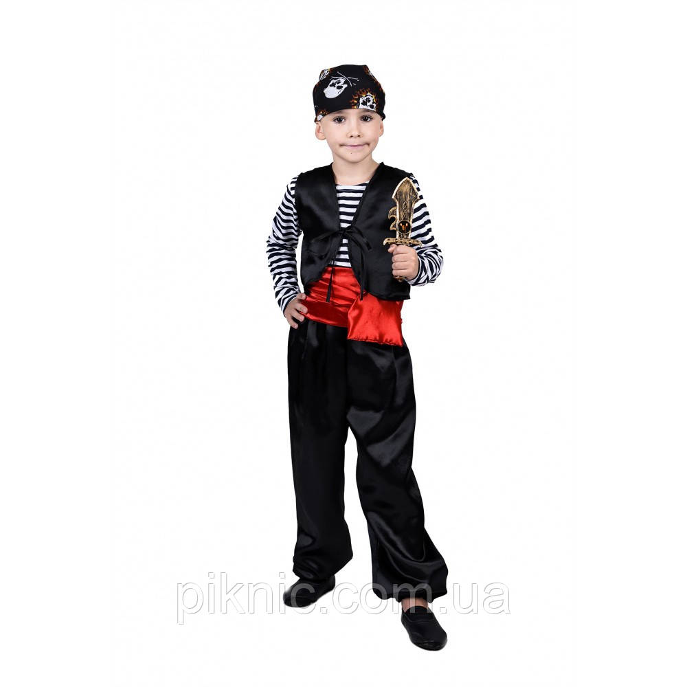 Новорічний костюм Розбійника для хлопчиків 5,6,7 років Дитячий костюм Пірата