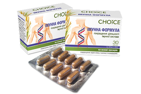 Імунна формула Чойс із кордицепсом, 30 капсул по 400 мг, фото 3