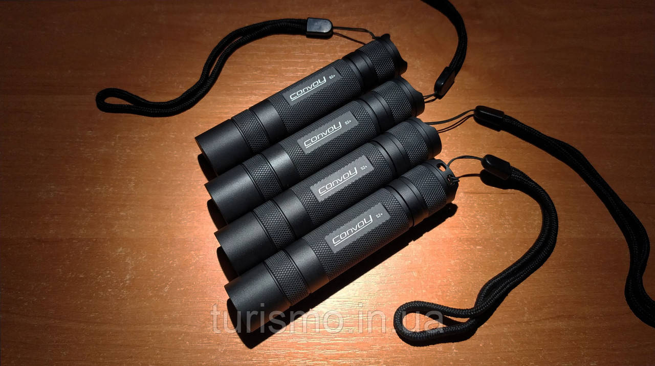 Convoy S2+, CREE XP-L HI U6-3A, 7135х8 (2800mA) Biscotti драйвер, ліхтар світлодіодний, чорний корпус