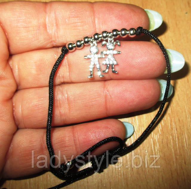 Родированный браслет от студии LadyStyle.Biz серьги кольца купить фианиты подарок украшения юбилей новый год