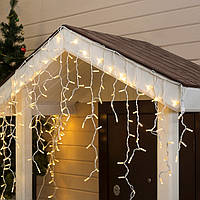 Вулична світлодіодна Гірлянда Бахрома 120 Led Теплий Білий б/пр 5 х 0,7 м