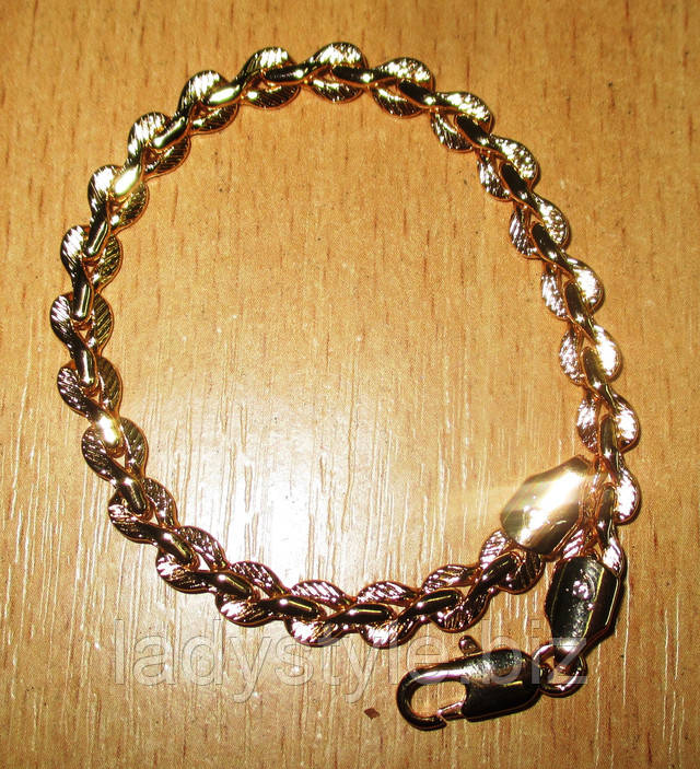 Позолоченный браслет от студии LadyStyle.Biz серьги кольца купить фианиты подарок украшения юбилей новый год