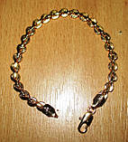 Позолочений браслет "Косочка" від студії LadyStyle.Biz, фото 2