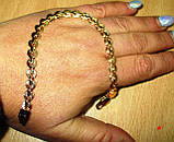 Позолочений браслет "Косочка" від студії LadyStyle.Biz, фото 5