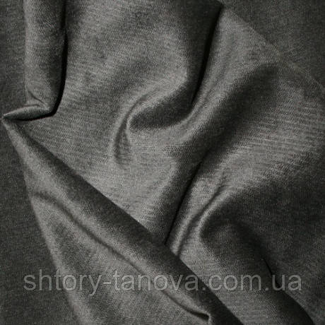 Велюр терсиопел чорно-коричневий, фото 1