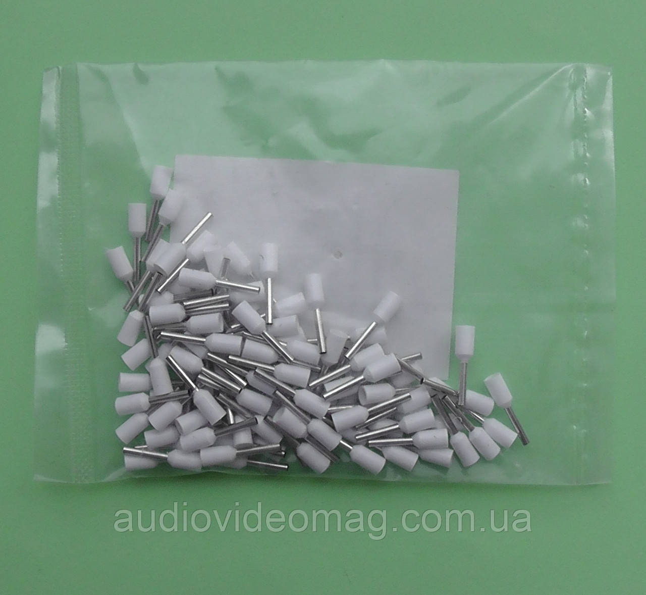 Наконечник кабельний втулковий НВ 0.75 / 8 мм, упаковка - 100 шт., фото 1