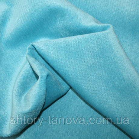 Велюр терсиопел небесно-блакитний, фото 1