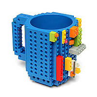 Дитяча чашка Build On для гри з Lego | Гуртка конструктор Лего Синя