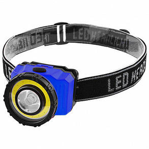 Ліхтар налобний NF-T838-COB(3W)+LED(1W), 3xAAA, фото 4