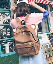 Шкільний рюкзак з вушками Ведмідь Bear, фото 5