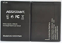 Аккумулятор АКБ для Assistant AS-5433 | AS-5433 Max (Li-ion 3.8V 2400 mAh) Оригинал Китай