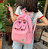 Шкыльний тканинний рюкзак із брелоком і гаманцем Свинка Pig, фото 7