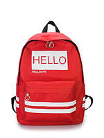 Модный тканевый рюкзак с надписью Hello