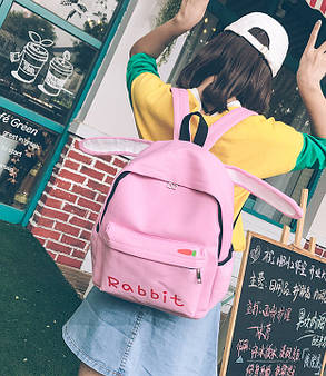 Оригінальний тканинний рюкзак із вушками Кролика Rabbit, фото 4