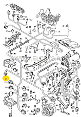 Роз'єм 6 контактний WAG на Audi, Seat,Skoda, VW VAG 1J0973713, фото 4