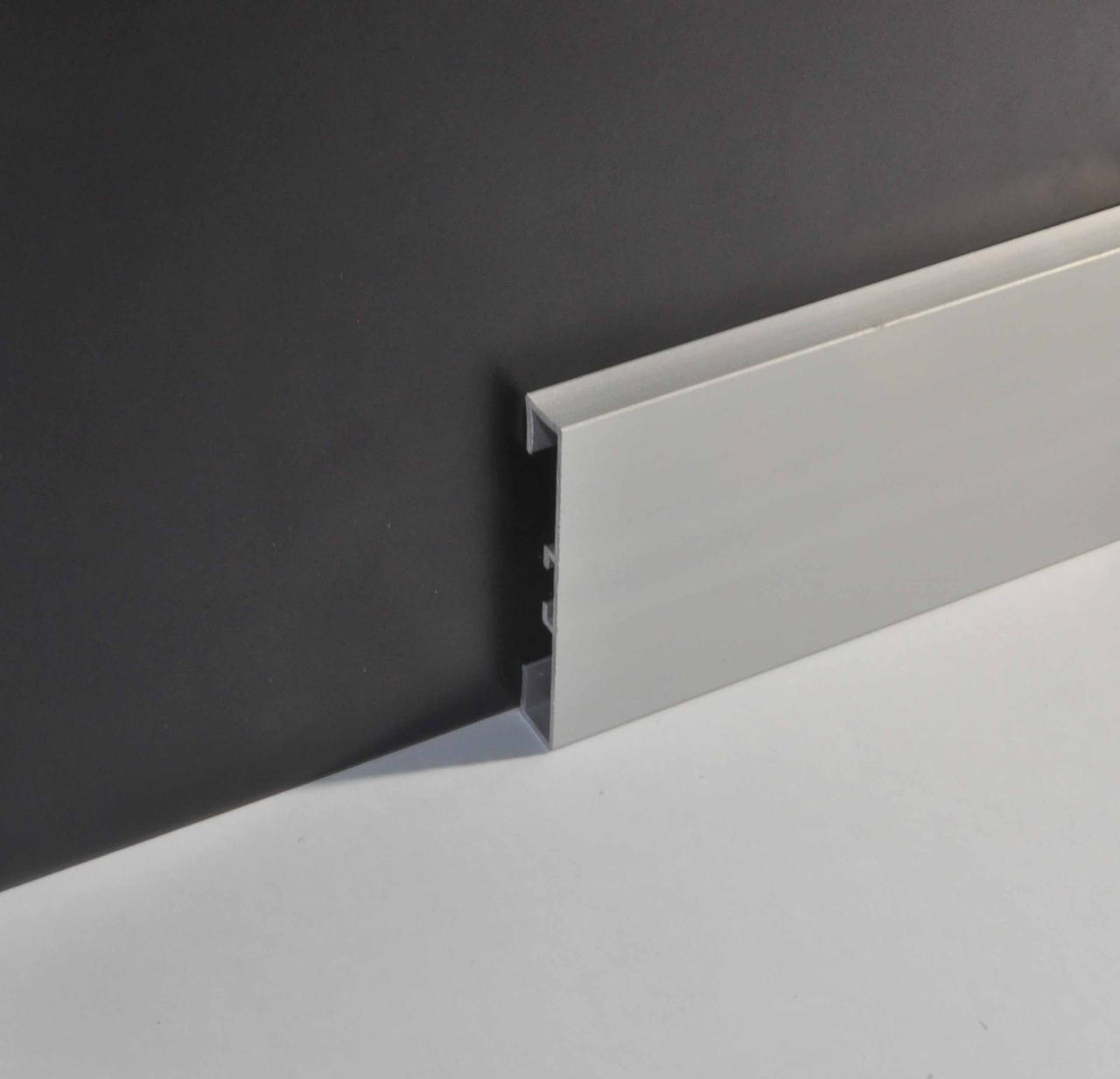 Напольный Алюминиевый Плинтус Квадратный Braz Line 60х2700 Мм ...