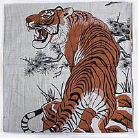 Качественное полотенце банное 100% хлопок с тигром