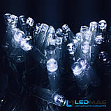 Світлодіодна гірлянда нитка DELUX String Flash 10м 100 LED Білий/Прозорий, фото 5