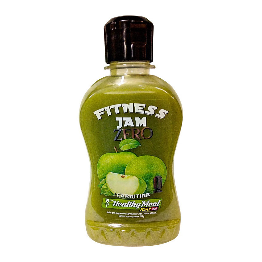 Джем без цукру і калорій зі смаком зеленого яблука Power Pro Fitness Jam Zero 200 g
