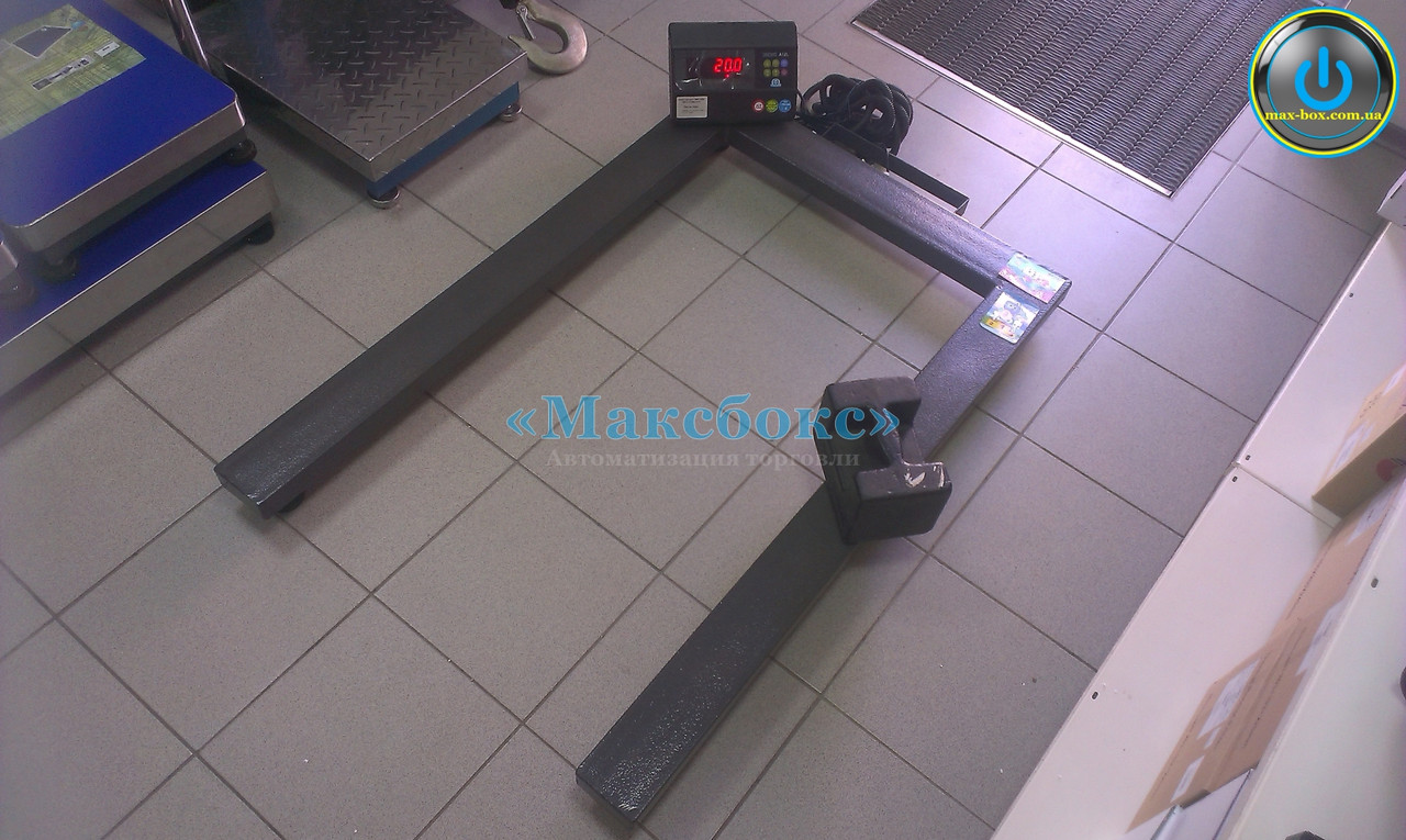 Палетні ваги Зевс ВПЕ4 А12Л Н1208 на 2000 кг для євро піддонів, фото 1