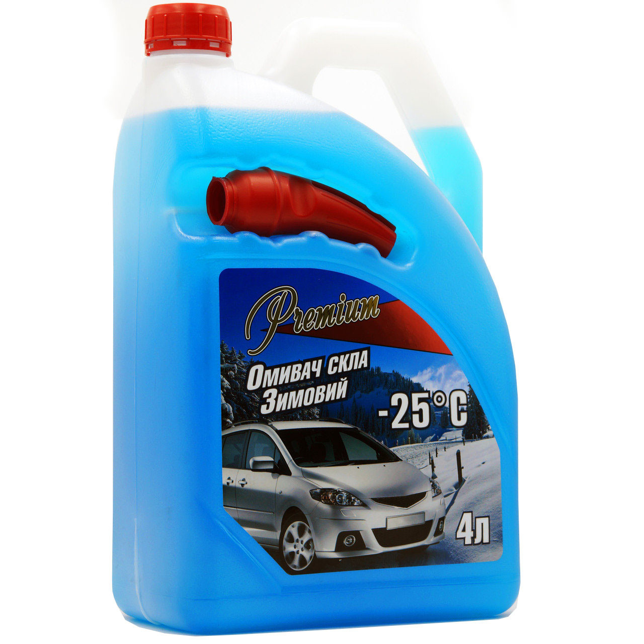 Омивач скла зимовий -25°C (з лійкою) TM Premium 4 л