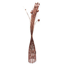 Декорація - дерево-ваза з кулями, 95 см, коричнева, пластик (770076-6)