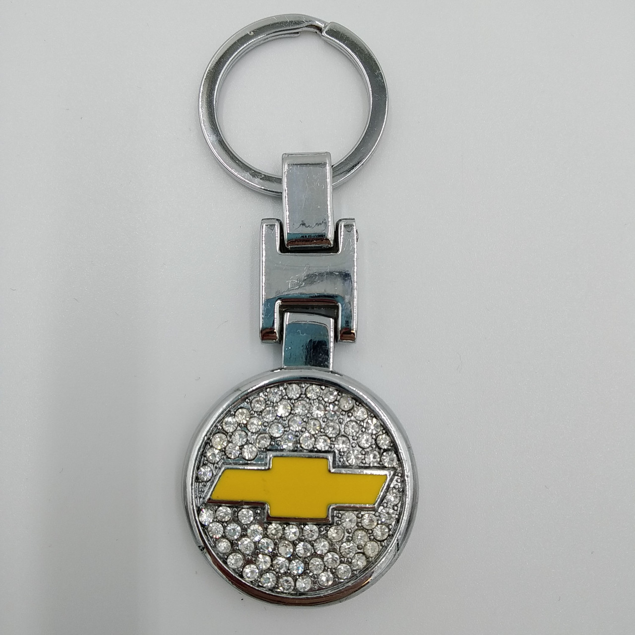 Брелок для ключів із логотипом автомобіля Chevrolet і стразами, фото 1