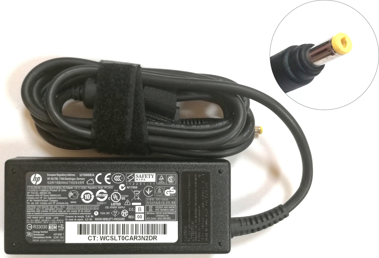 Блок живлення HP 65W 19.5 V 3.33 A 112291-11 (TPC-DA54) 4.8x1.7 Б/В