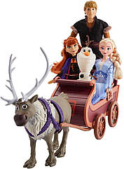 Великий ігровий набір Холодне серце 2: Ельза, Ганна, Крістофф, Свен, Олаф і сани / Frozen Disney Frozen 2