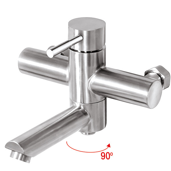 Змішувач для ванни з нержавіюки Mixxus SUS-009 (EURO), фото 1