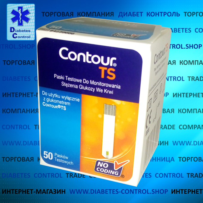 Тест-полоски для глюкометра Contour TS / Контур ТС 50 шт. от "Интернет ...