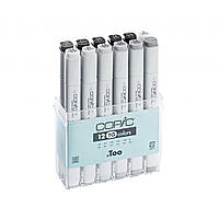 Набір двосторонніх маркерів Copic Marker Set Toner Grey 12 кольорів