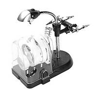 Тримач "третя рука" MG7761 LED., 2Х 90мм+5Х 75мм+16X 37мм +подст.паяв.