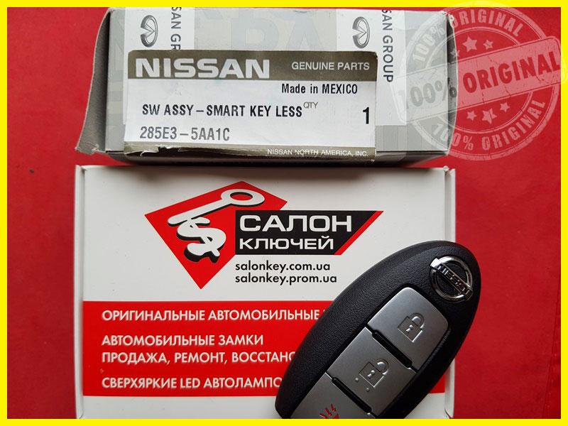 285E3-5AA1C Оригінальний смарт-ключ Nissan 285E35AA1C, фото 1