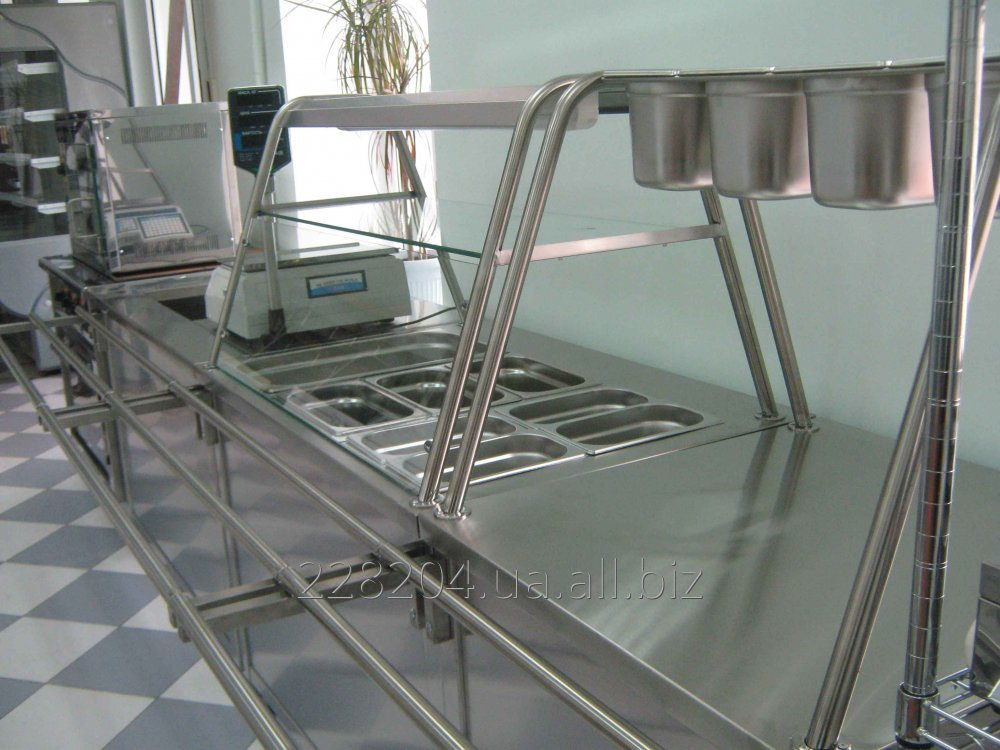 Мармит 800х700х850(1450) теплый для 2-х блюд