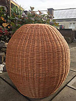 Люстра куля з лози плетена велика