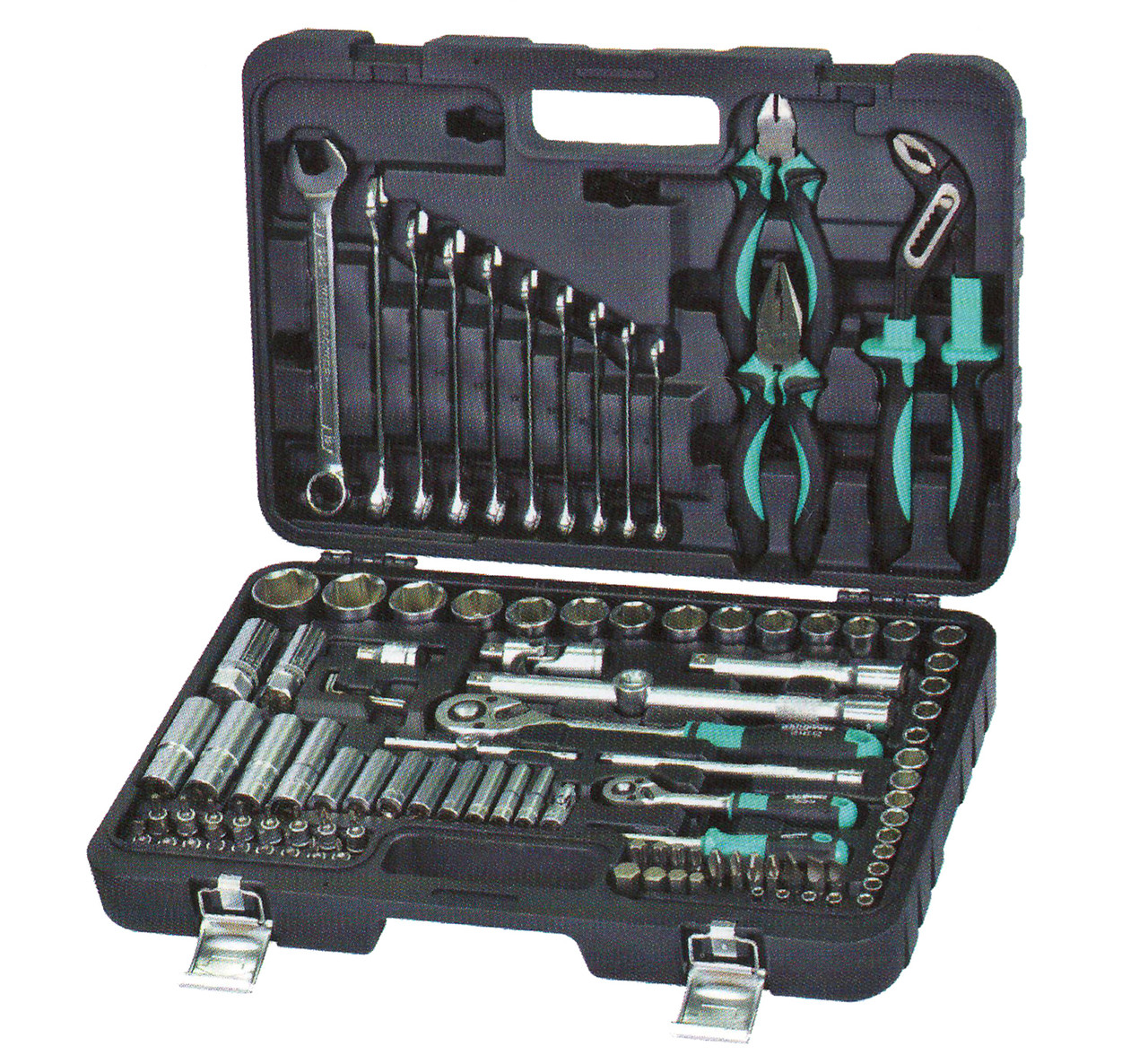 Набір інструменту WHIRLPOWER 1614-56101S 1/2"-1/4" 8-32мм (101 предмет)