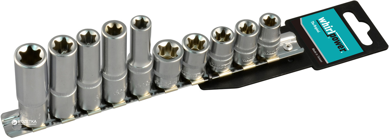 Набір головок WHIRLPOWER 1612-2810 Е5-Е10 (10 предметів)