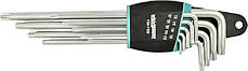 Набір ключів кутових WHIRLPOWER 158-1209 "Torx" Т10-Т50 (9 предметів).