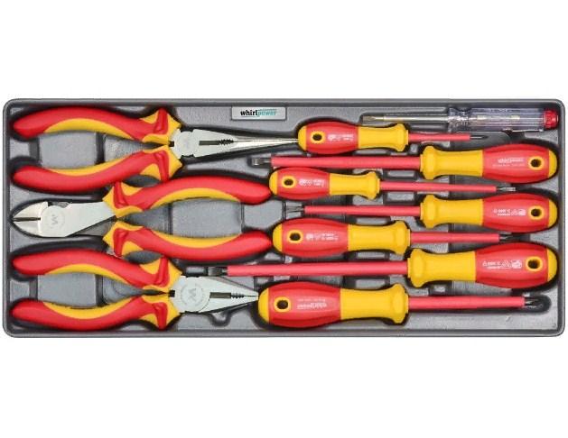 Набір інструментів WHIRLPOWER AN-SD09 діелектричний (11 предметів) в ложементі