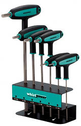 Набір шестигранних ключів WHIRLPOWER 151-0708 з Т-подібною ручкою 2-10 мм (8 предметів)